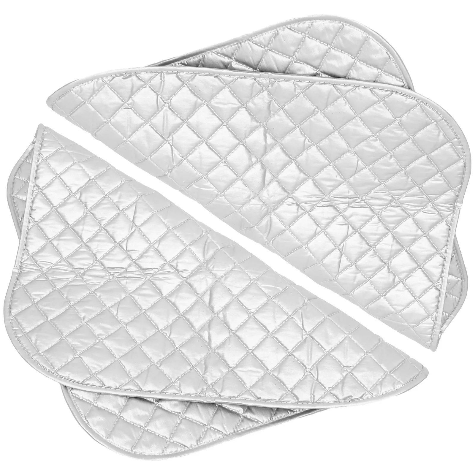 

2Pcs Foldable Portable Insulated Ironing Mat Heat Resistant Protective Pad for Home Travel Tabletop Ironing Board Use