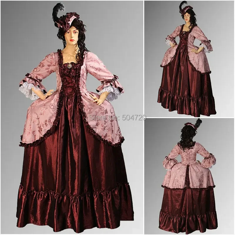 

Customer-made Victorian Dress1860S Scarlett Civil War Southern Belle dress Marie Antoinette dresses US4-36 R766