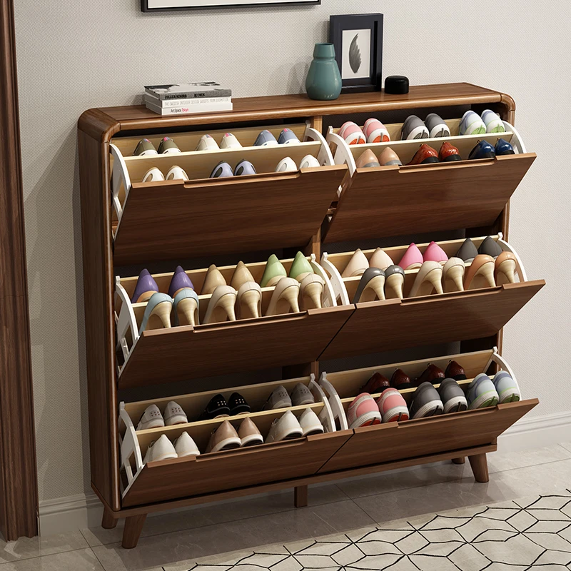 Shoes Storage Organizer Open Cabinets Display Cabinet Living Room Furniture Stand Home Indoor Shoe Scarpiera Narrow Aesthetic