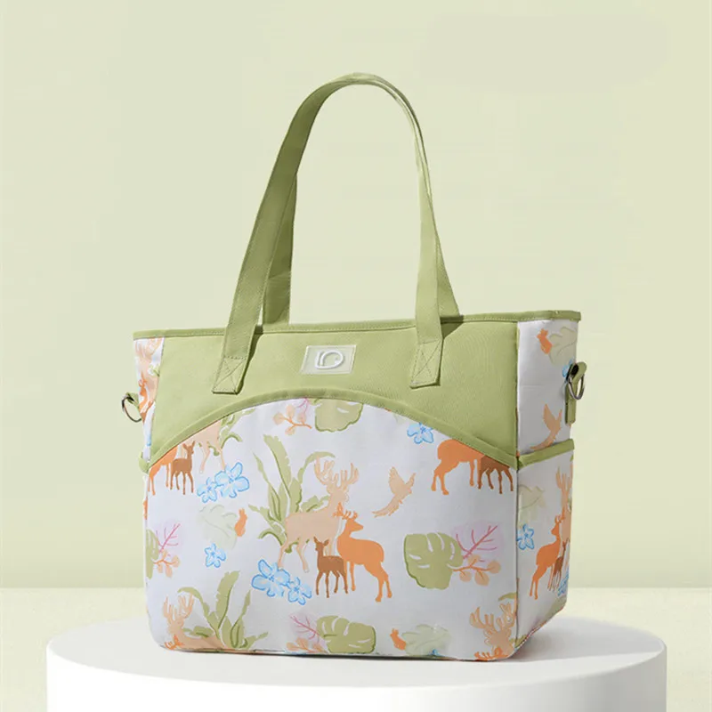 

Stylish Women Diaper Bags Large Capacity, Waterproof Mommy shoulder bag，Fashion Print Spacious Organizer for Baby & Travel Needs