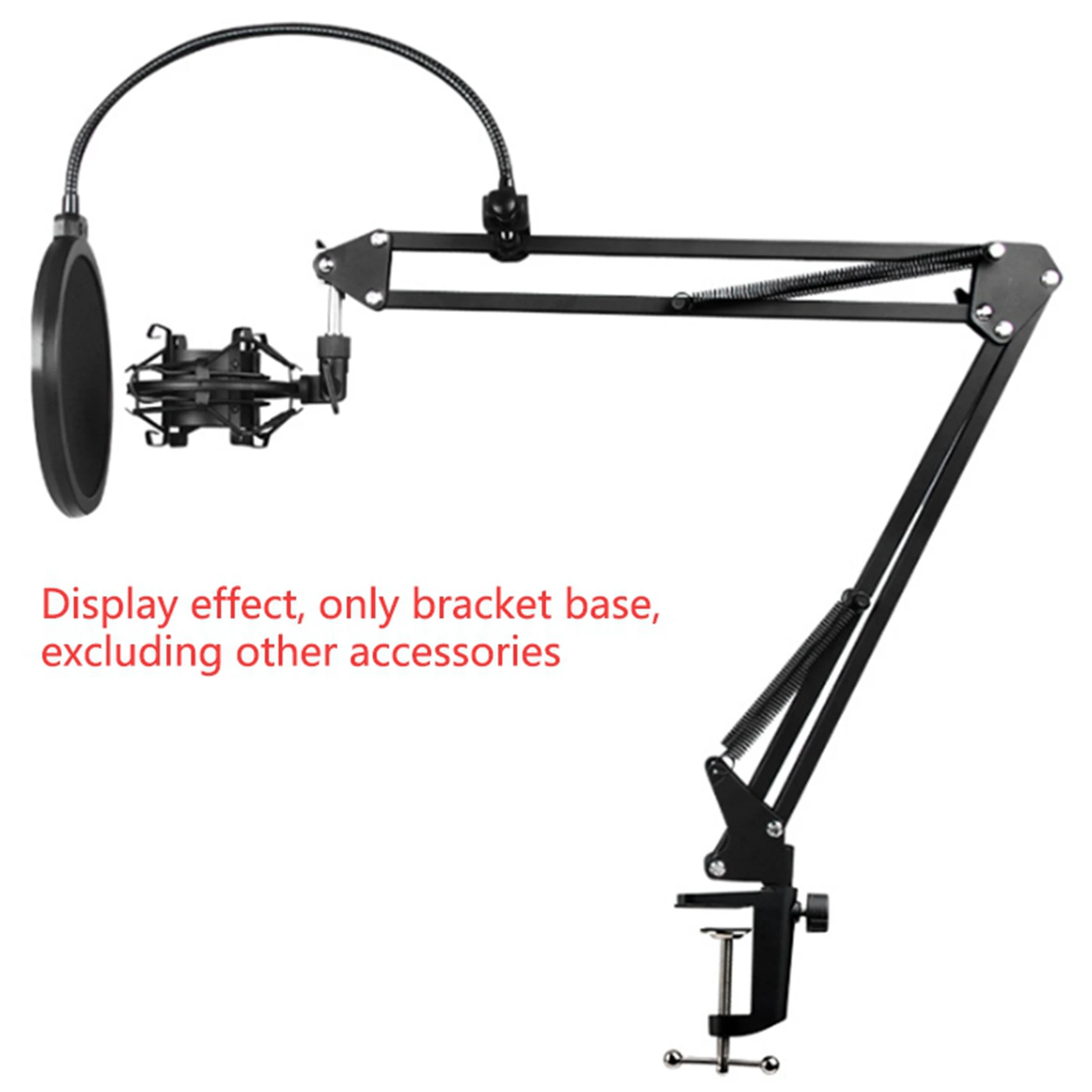 ELECT-3X Heavy-Duty Metal Table Mounting Clamp For Microphone Suspension Boom Scissor Stand Holder