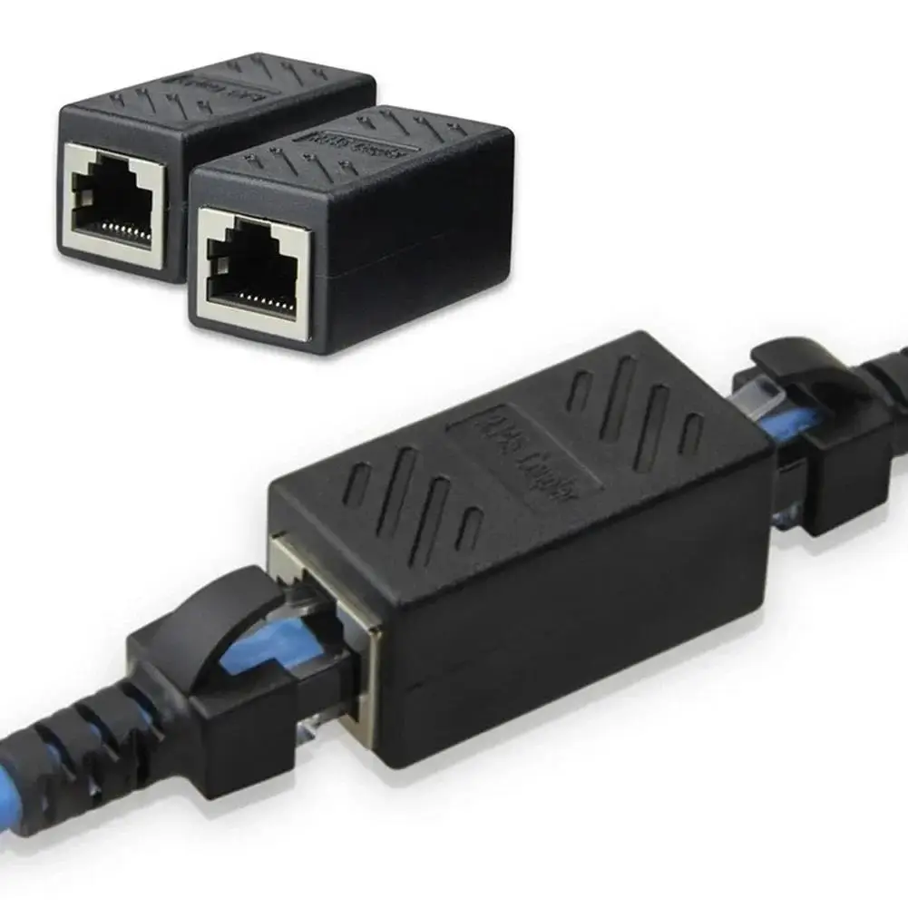 1/5/10/20PCS RJ45 Coupler Ethernet Cable Coupler LAN Connector Cat7 Cat6 Cat5e Ethernet Cable Extender Adapter Female To Female