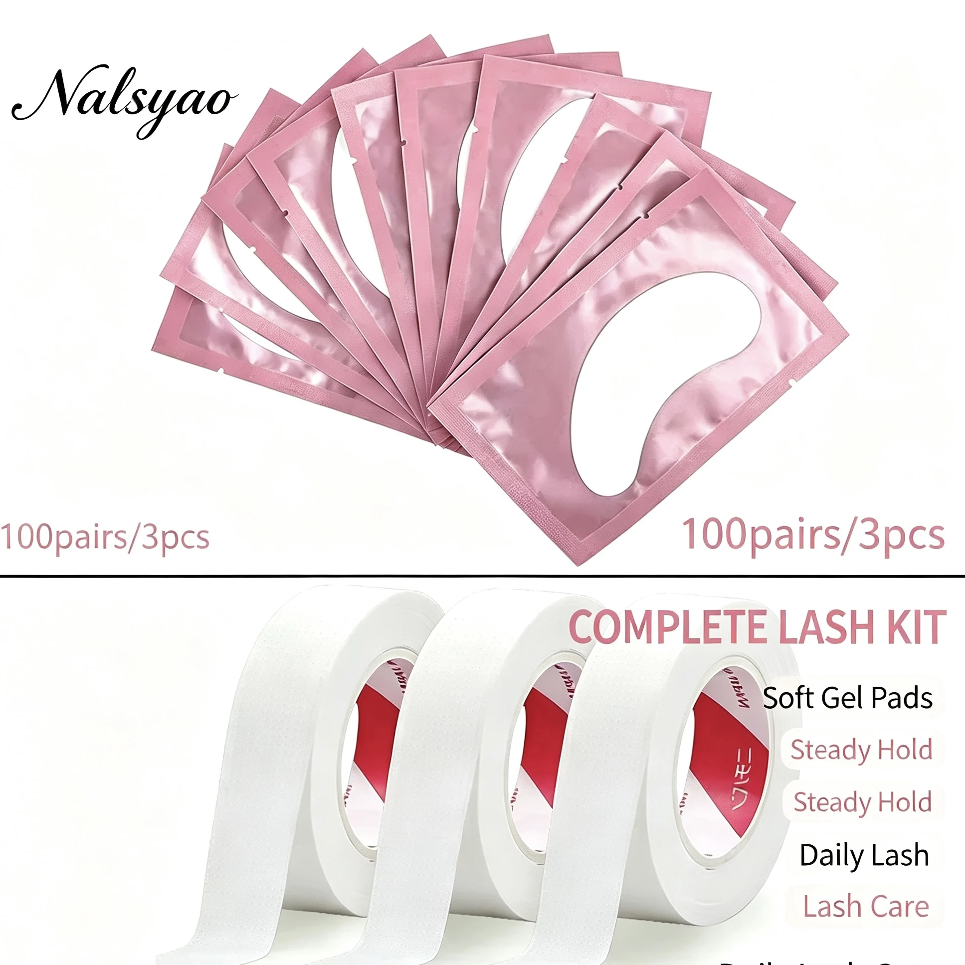 Lash Extension Under Eye Patch Pad Eyelash Extension Patch Insulating Tapes Hydrogel Gel Lash Pads with Eyelash Tapes wholesale