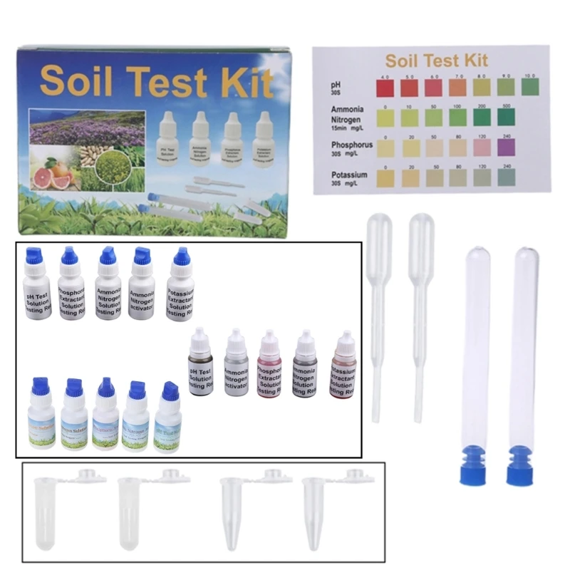 Soil PH Test Solution Phosphorus N1 Nitrate P1 Potassium K2 Extractant Testing Reagent Dropship