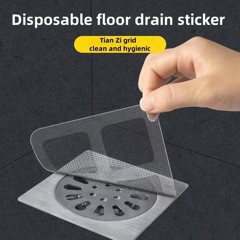 6-40 stücke Einweg Haar Catcher für Dusche Mesh Dusche Ablauf Abdeckungen Boden Waschbecken Sieb Filter Mesh Aufkleber Bad zubehör – Detail 7