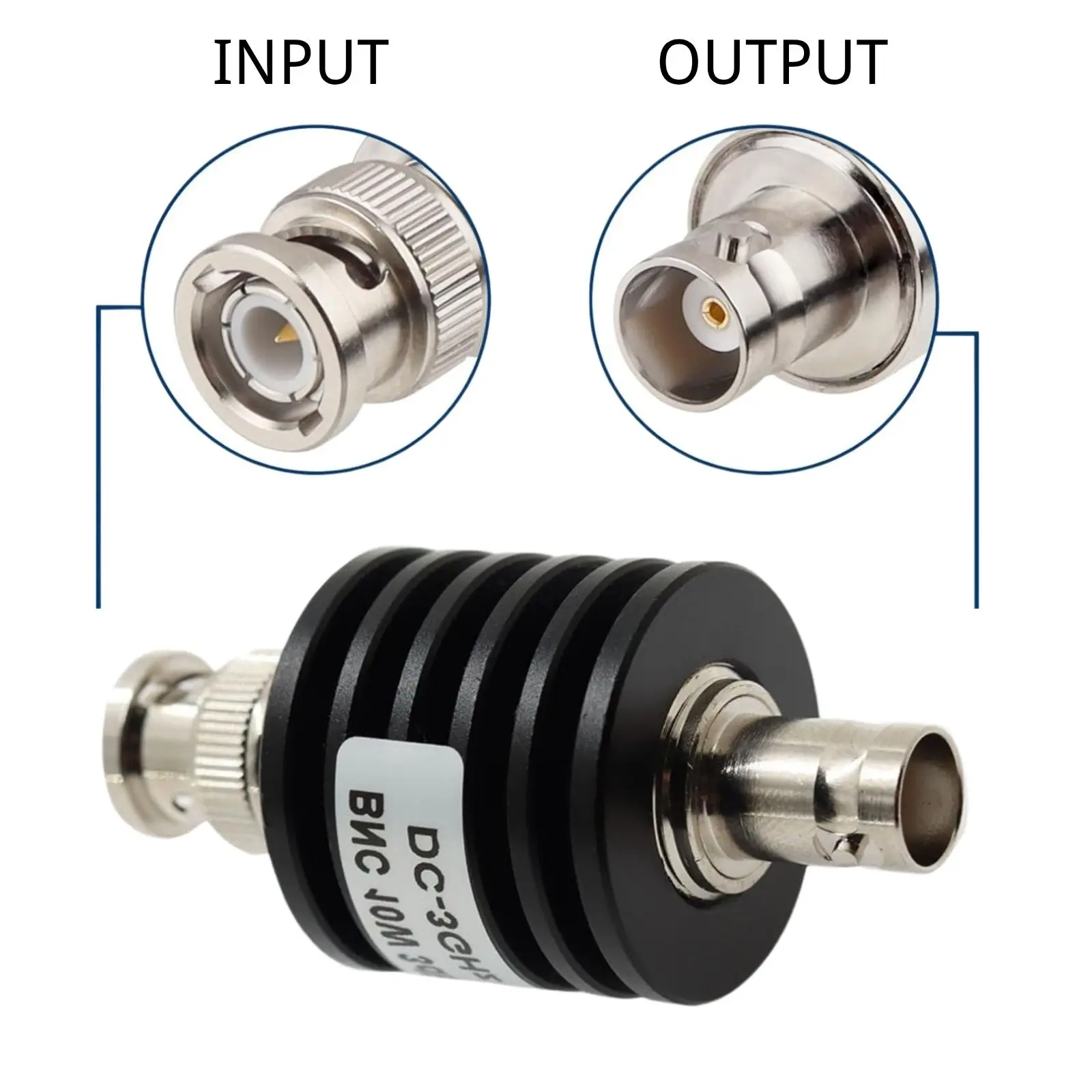 DC-3GHz/4GHz 10W BNC Coaxial RF Attenuator Q9 Connector 1db..3db.5db.6db.10db.15db.20db.25db.30db.40db