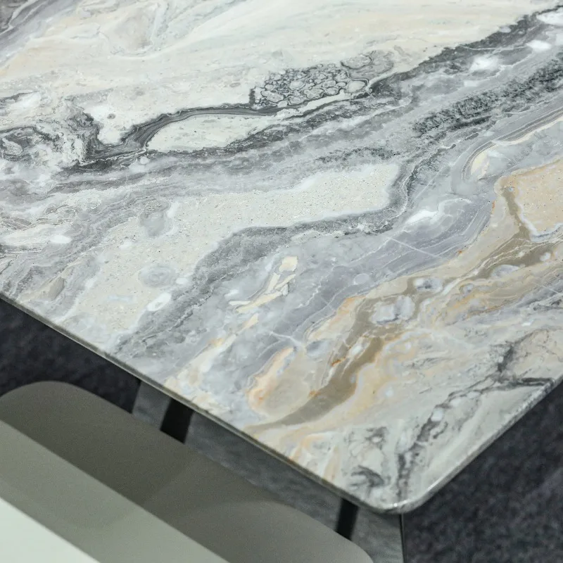 #Luxury Small Size Marble With Stainless Steel Restaurant & Bar Furniture For Kitchen Living Room Wedding