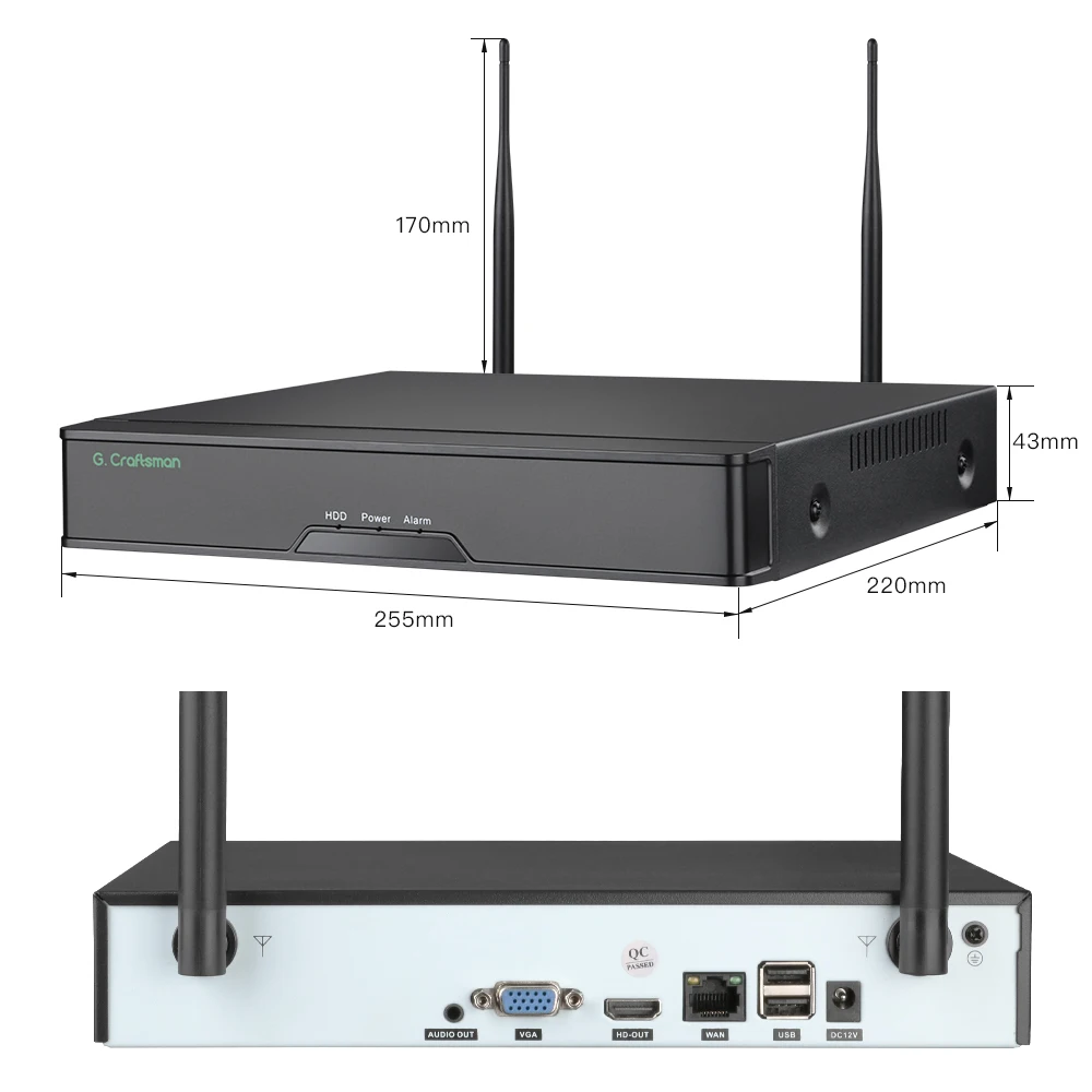 Imagem -06 - Kit de Sistema de Câmera ip Wifi sem Fio Detecção de Pessoa de Rosto Onvif Vigilância por Vídeo Cctv Segurança G.craftsman Xmeye Pro 5mp