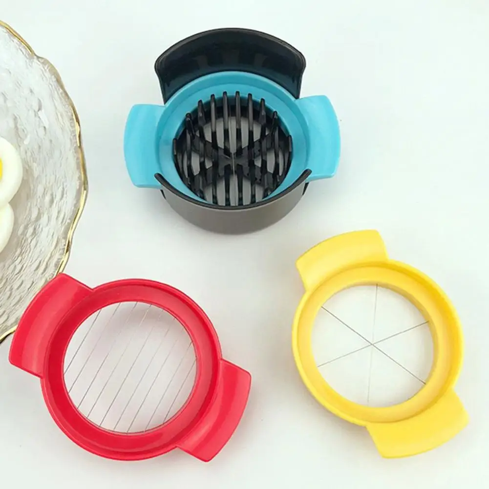 เครื่องตัดไข่ที่มีประโยชน์ Reusable Grip สบาย3-In-1สายโลหะขนาดเล็กที่ตัดไข่เครื่องมือทำครัวอุปกรณ์ทำครัว