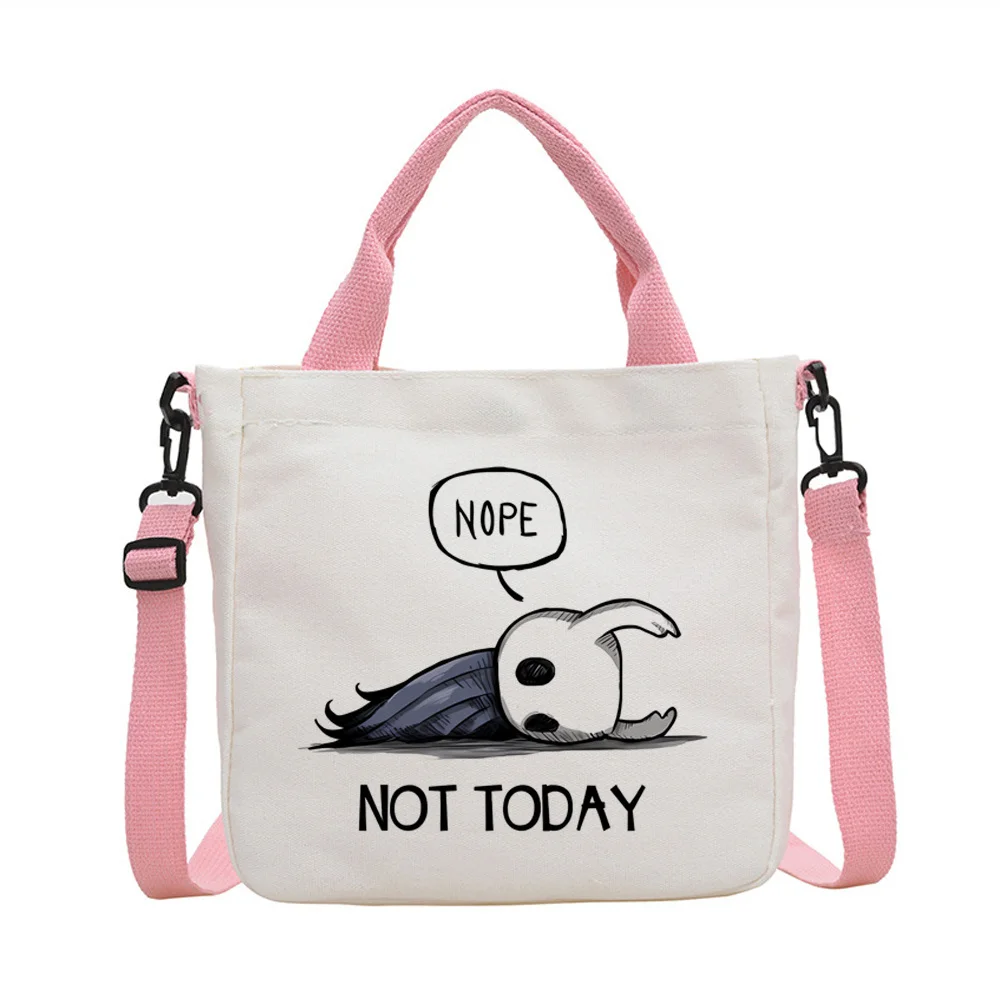 Hollow Knight the Knight tote bag canvas  personnalisable torba na zakupy bolsas de tela reusable woman
