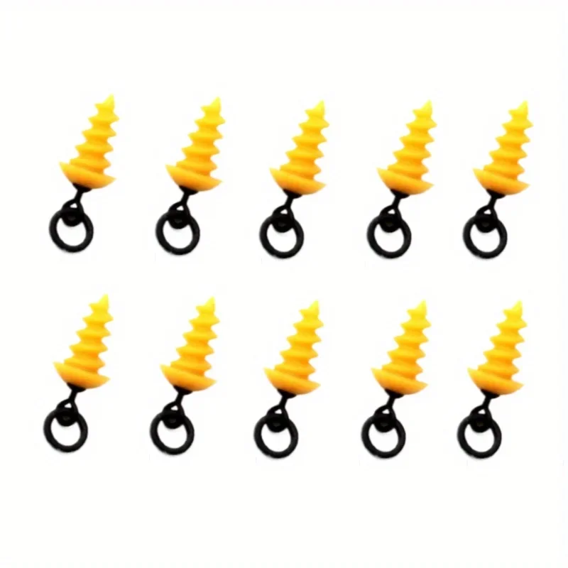 Ackibbik 10 قطعة/المجموعة/المجموعة مسامير طعم سمك الشبوط مع حلقة Boilies الطعم المسمار للشعر تشود روني تلاعب أداة الكارب الصيد اكسسوارات