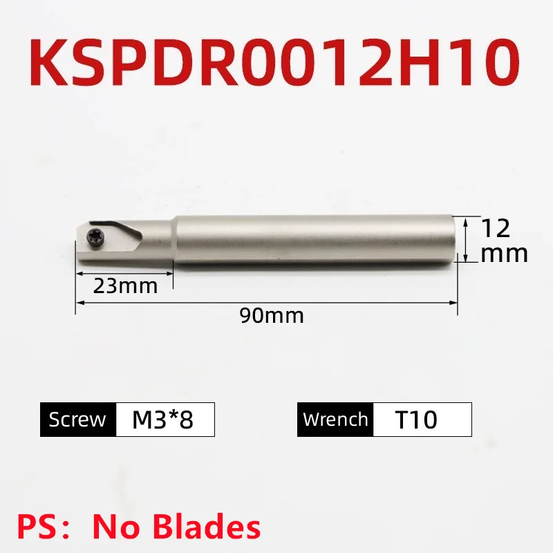 1PC KSPDR0012H10 KSPDR0016K10 KSPDR0020M10 Face End Grooving Cutter Arbor CNC Lathe SPDR Slotting Carbide Inserts Cutting Bar