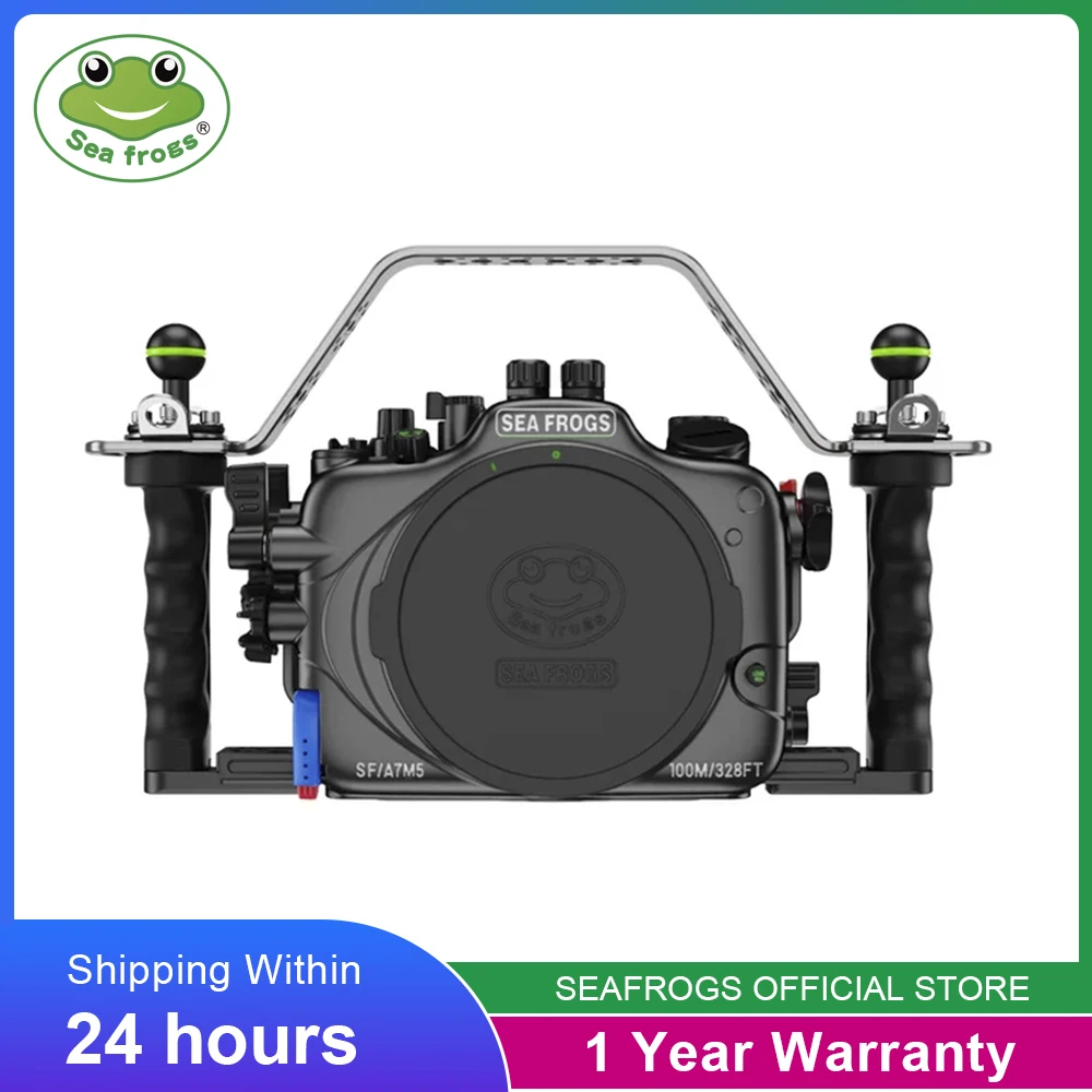 Seafrogs SF10013 100M Waterproof Aluminum Alloy Camera Case For Sony A7M5 New Design Housing