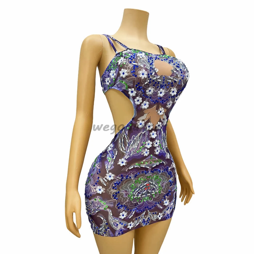 New Backless Summer Cat Design Dress Wrap Hip Sexy Short Mini Party Nightclub Dresses For Women