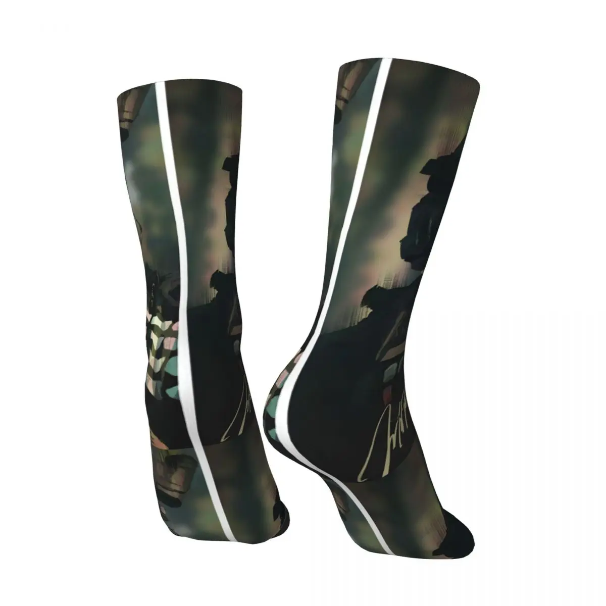 Game Crazy Men's compression Socks Unisex Ghost MW2 COD Calls Of The Duty Street Style Pattern Printed Novelty Happy Crew Sock