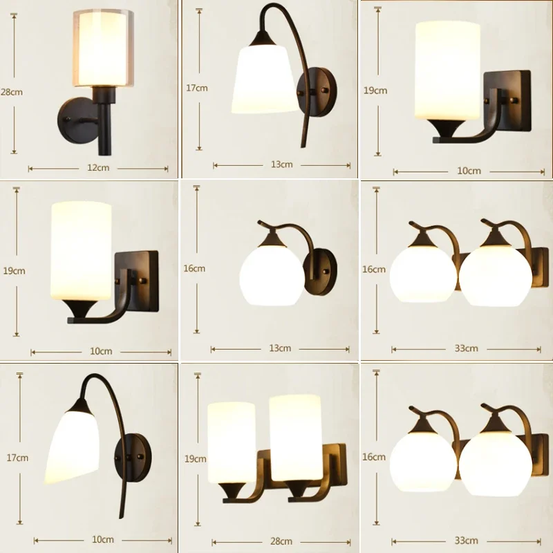 Wall Lamp Vintage Bedside Reading Lamp 110V-220V LED E27 Luminaria Bedroom Wall Lighting Contemporary Retro Lamp