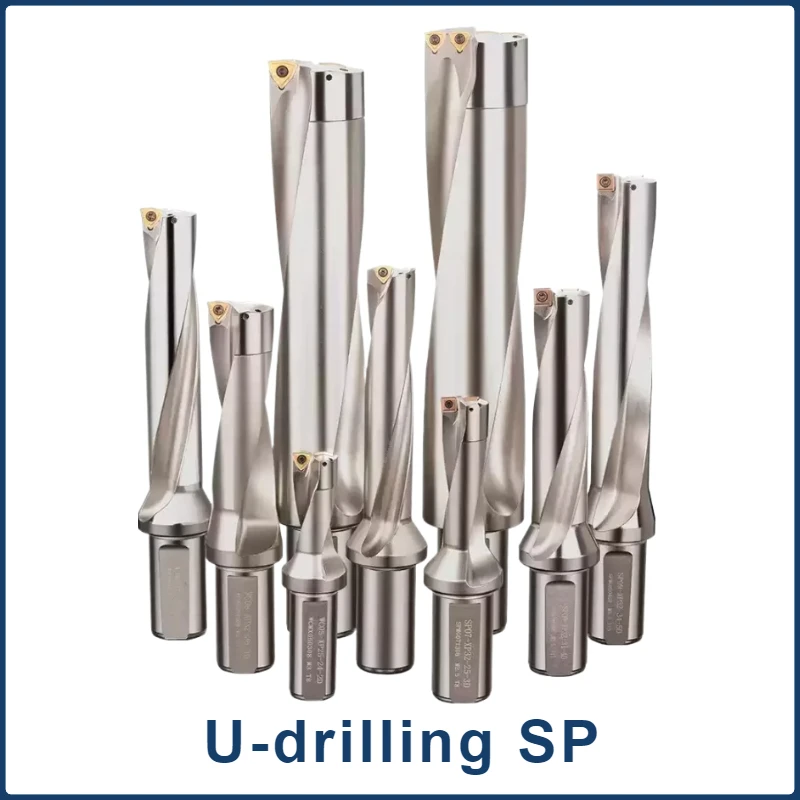

U-drilling Tool Bar Lathe with Flat Bottomed U-shaped Shallow Deep Hole SP Water Jet Drill CNC Fast Drilling 2D 3D 4D 5D