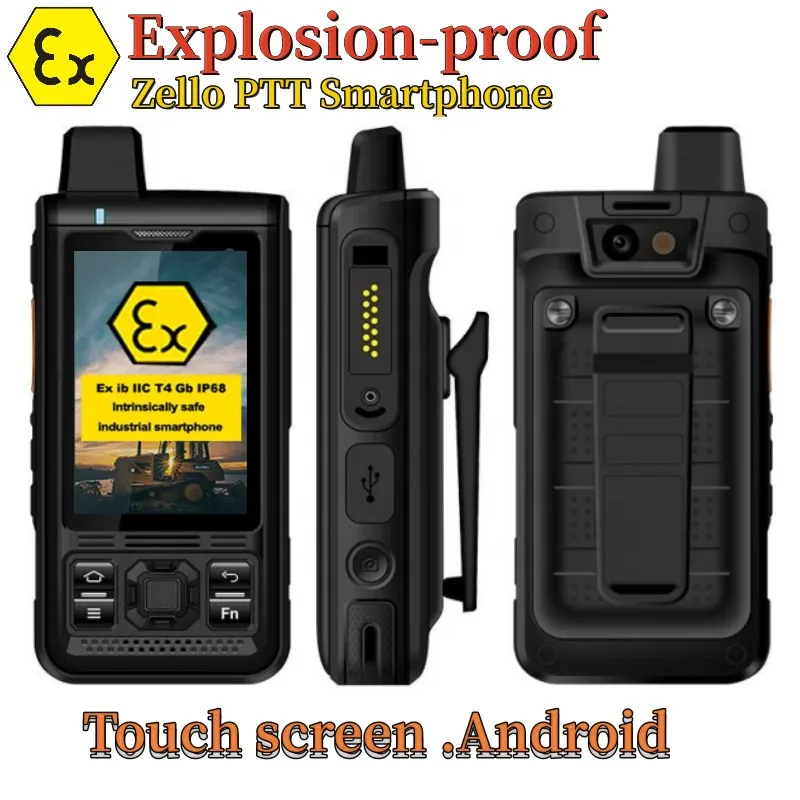 Explosion-proof Rungee B8000 IP68 Waterproof Zello Smartphone 2.4 inch IPS Touch Screen GPS Outdoor  Walkie Talkie