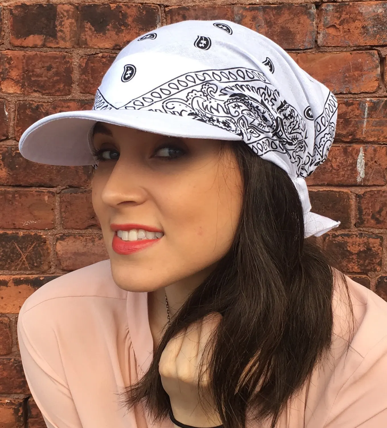 Trendy Print Muslim Hijab Caps With Brim Women Baseball Cap Wrap Head Ramadan Ladies Fashion Headwear Turban Bonnet