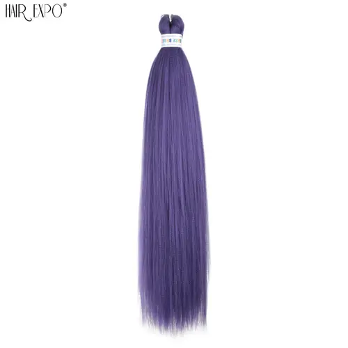 26Inch Easy Braids Hair Synthetic Colourful Pre Stretched Braiding Hair Extensions Jumbo Braids Ombre Yaki Long Straight Hair - Image 24