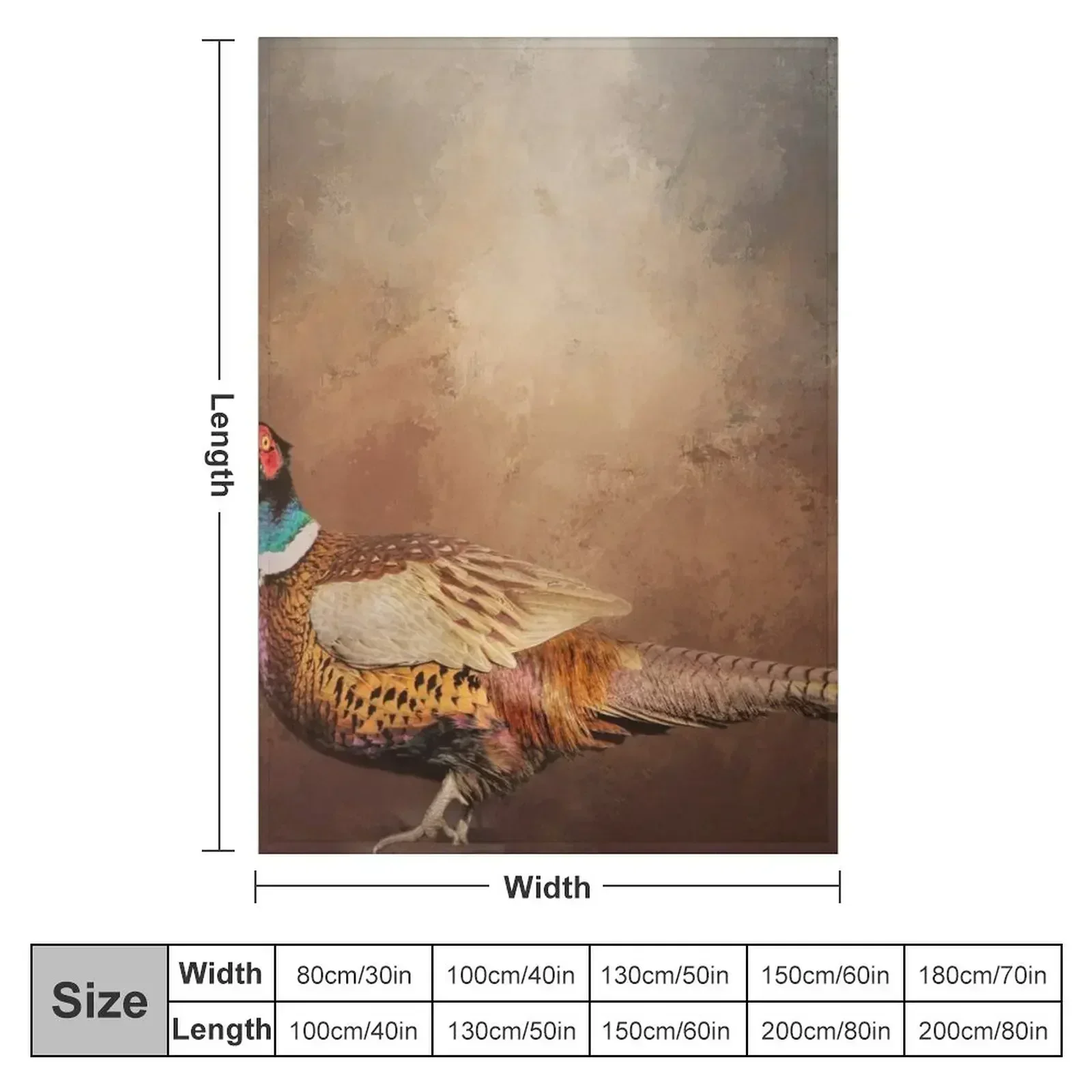 Handsome Common Pheasant Throw Blanket Flannel Hair Extra Large Throw Blankets For Bed Blankets