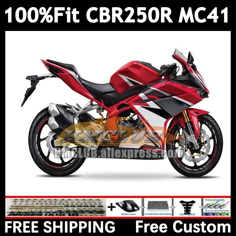 Injection For HONDA CBR250 R CBR250R MC41 11 12 13 14 15 100No.112 CBR 250R 250 R 2011 2012 red white 2013 2014 2015 Fairings