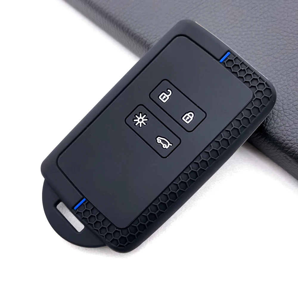 نمط جديد سيليكون بطاقة السيارة مفتاح القضية غطاء فوب لرينو اسبيس 5 كادجار كوليوس كابتور ميجان 4 تاليسمان أركانا داسيا سانديرو #4