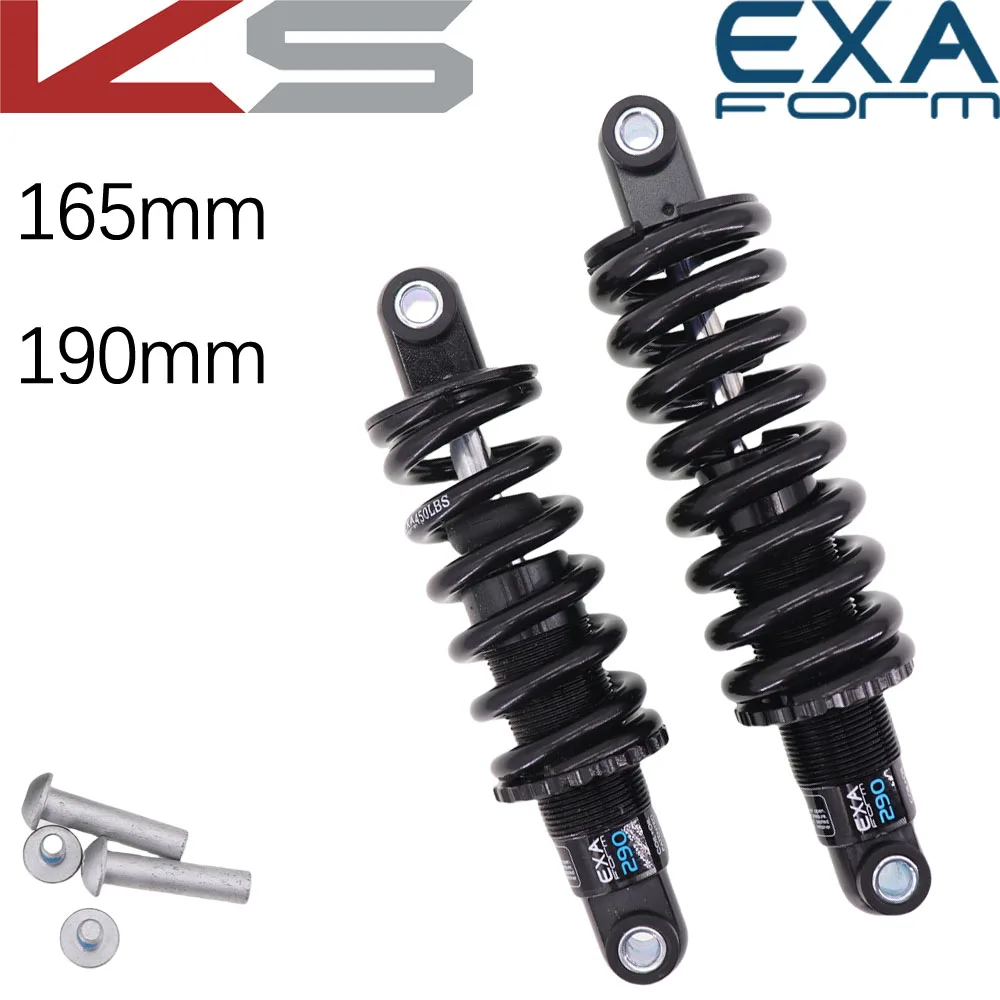 Kindshock Bike Shock Absorber Rear Shock 165 190mm for Downhill CX MTB EXA Form Moutain Bike Electric Scooter for VSETT10 290