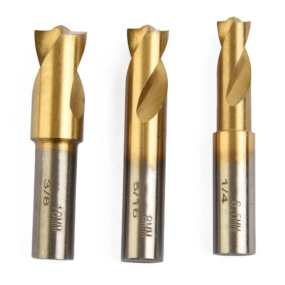 Premium HSS SpotWeld Cutter Welding Drill Bit 6 5mm 8mm 10mm Gold Silver Color Special Centering Nib Anti Slip