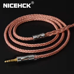 NiceHCK C16-3 16 core cavo in rame ad alta purezza 3.5/2.5/4.4mm spina MMCX/2Pin/QDC/NX7 connettore per KZCCA TFZ NiceHCK NX7 Pro/DB3