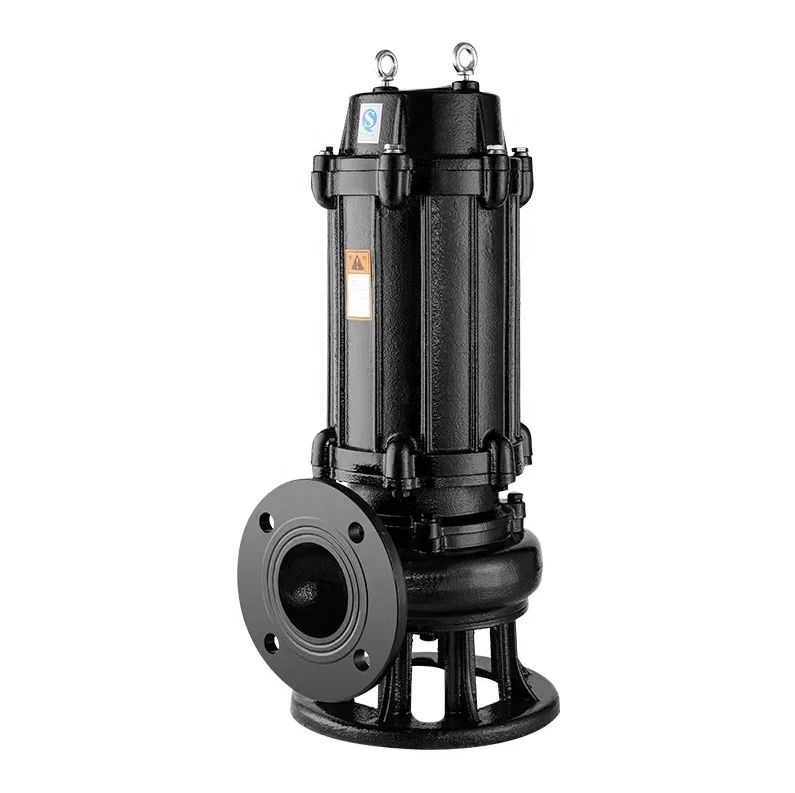 7.5HP-60HP Sewage Water Pump WQ Industry High Pressure Submersible Sewage Pump With Cutting Impeller