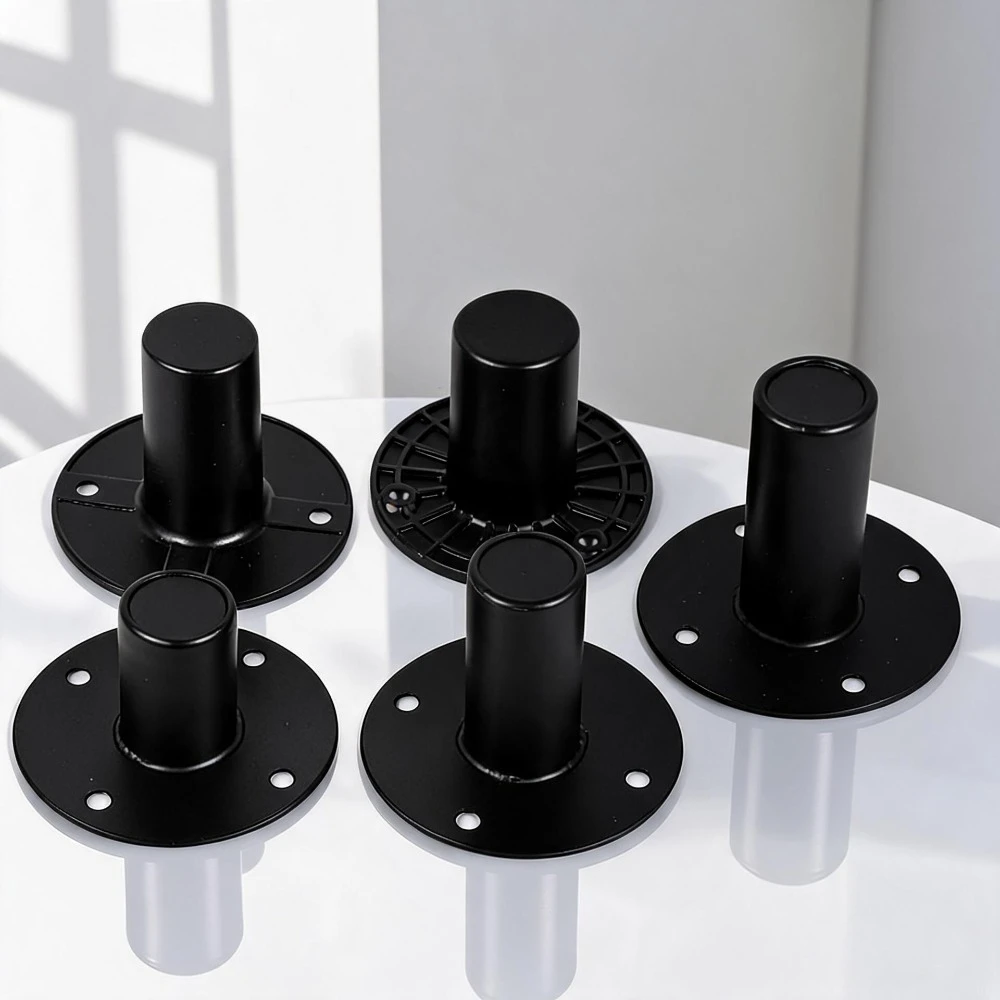 MW Audio 2PCS Speaker Single Hole Base Plate, Heavy Duty Metal Stand Support Tray for Stage Audio