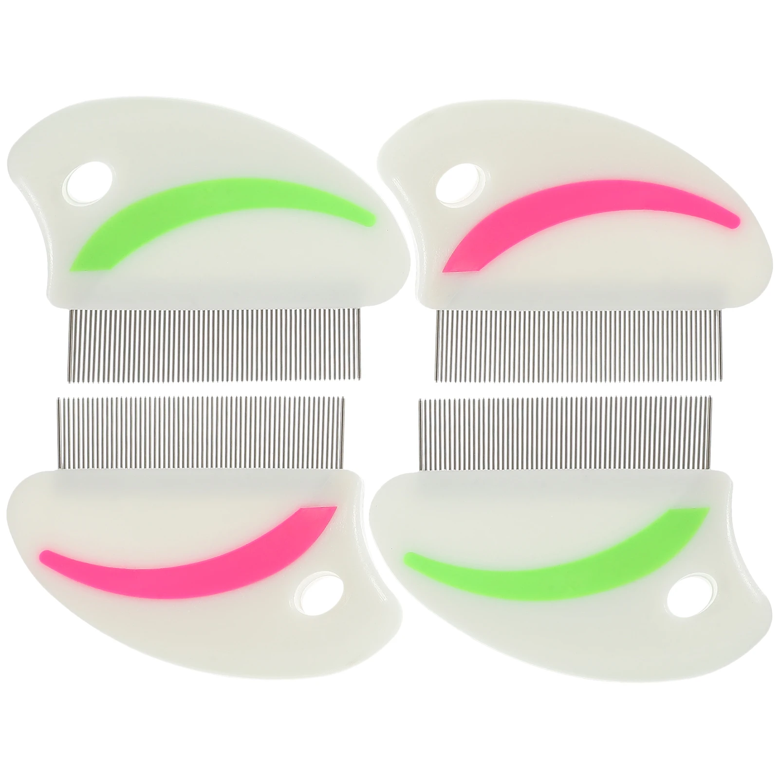 

4Pcs Pet Flea Removal Comb Ergonomic Stainless Steel Tooth Comb for Puppy Cat Dust Dirt Remover Convenient Comfortable Grooming