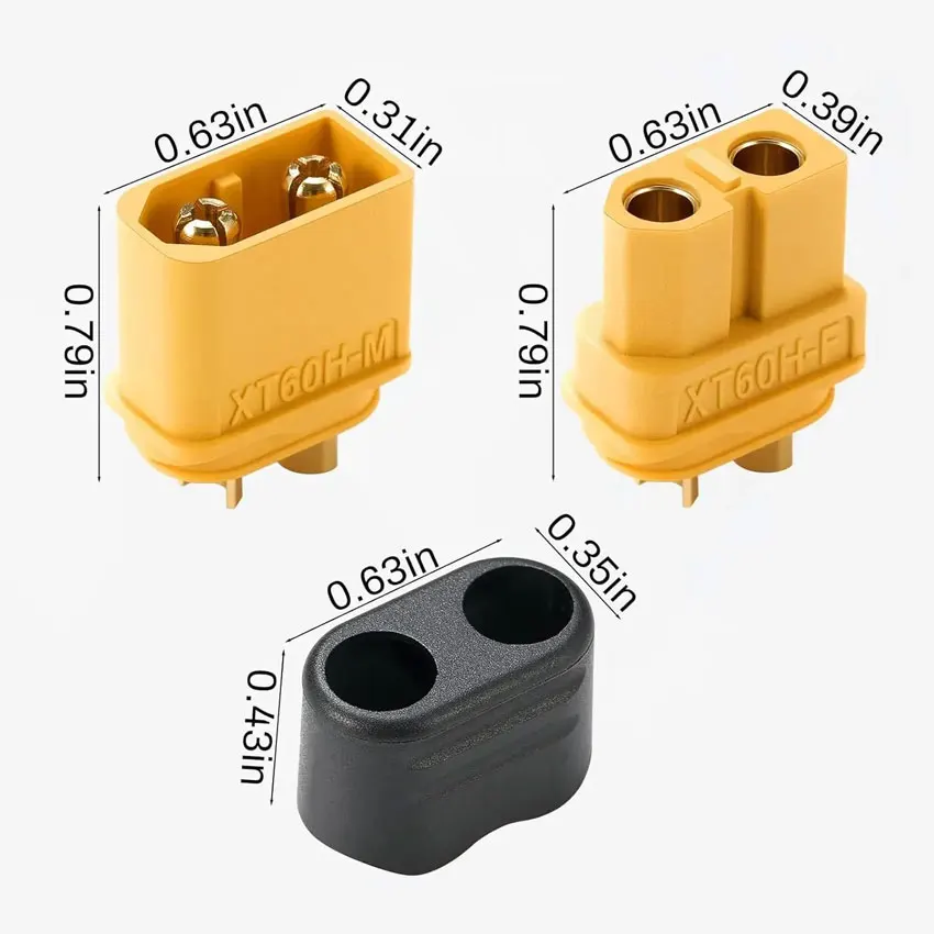 YuXi 1 Piece XT60E XT60H XT60UH Male Female Bullet Connector Plug For RC Lipo Battery Fpv Drones Airplane Car