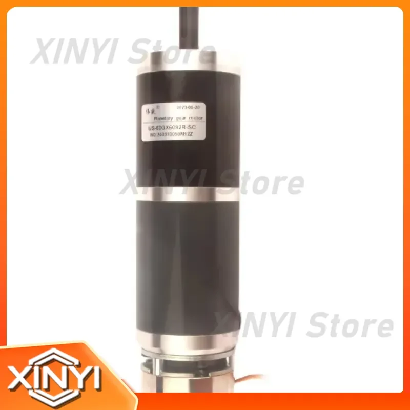 for 60GX6092R 60mm Brake DC Motor 12V 24V 5-980RPM Planetary Gearbox for Trolley AGV Conveyor Speed Control System