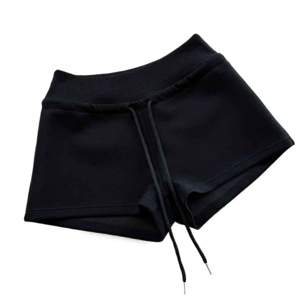 

Drawstring High Waist Shorts Pajamas Pants Slim Fit Hot Woman Short Pants American Style Trousers Summer Casual Shorts Summer