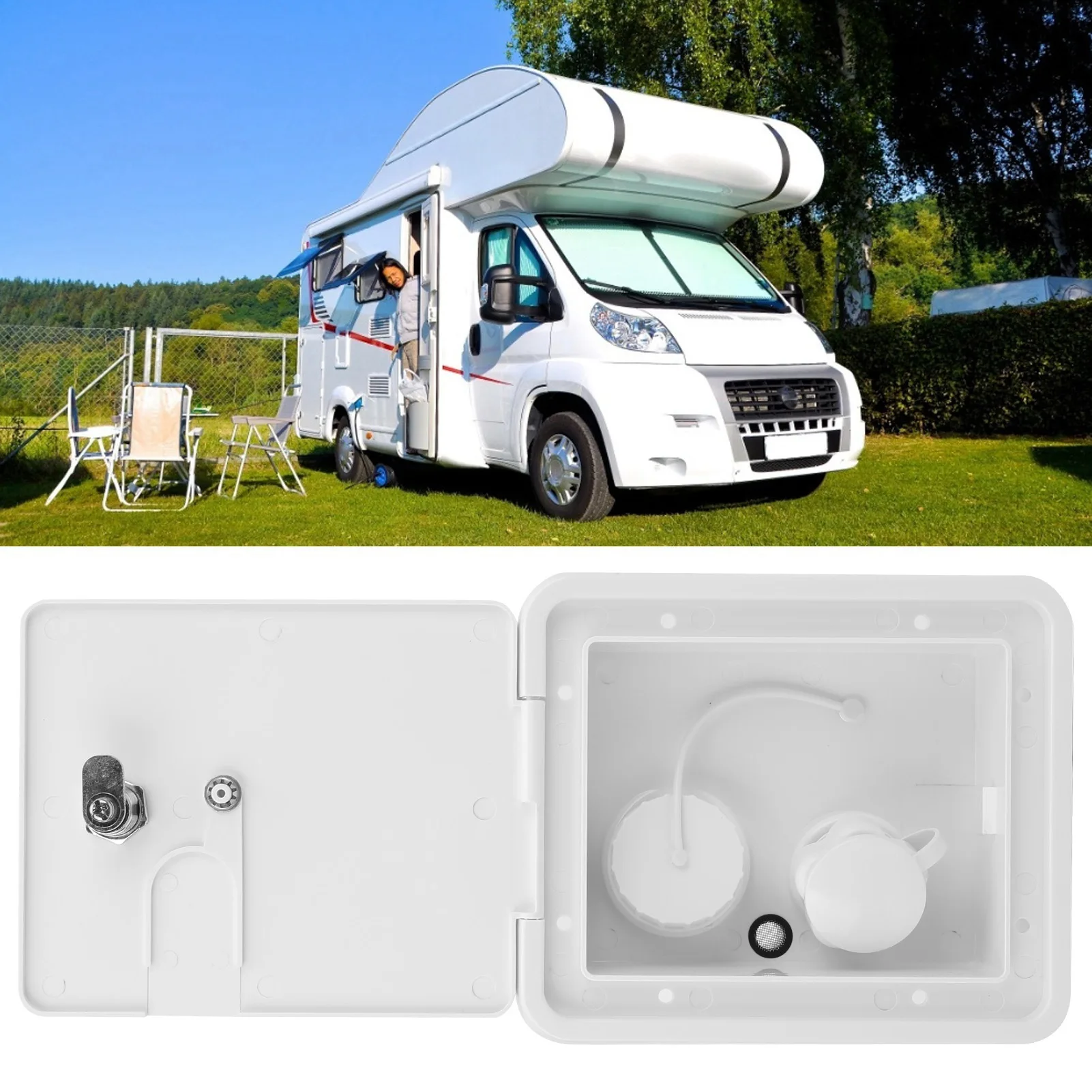 

Впускной замок водяного люка на колесах с вентиляционным отверстием 1/2 дюйма, разъем башенного типа 1‐1/4 дюйма для прицепа