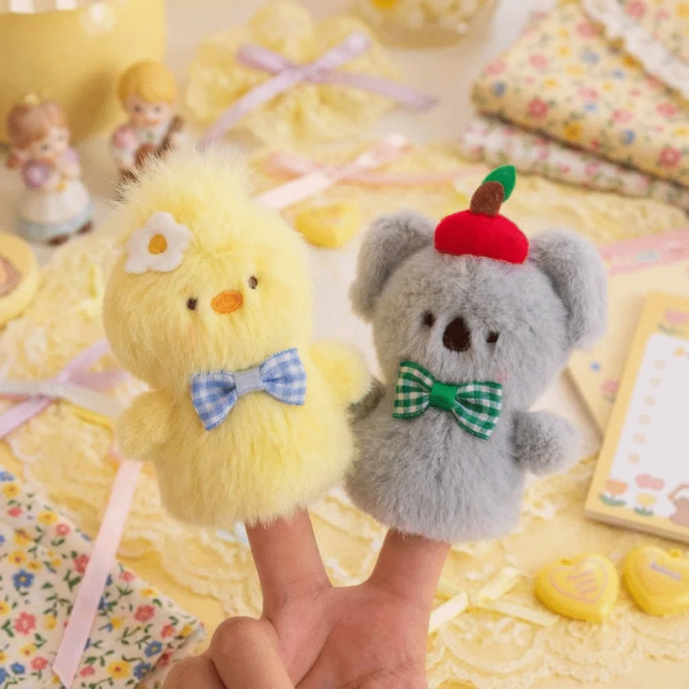 ตุ๊กตาสัตว์นุ่ม 1 คู่ สำหรับเล่นนิทาน ตุ๊กตาเพนกวิน/กระต่าย/หมี/ลูกแมว/ลูกสุนัข