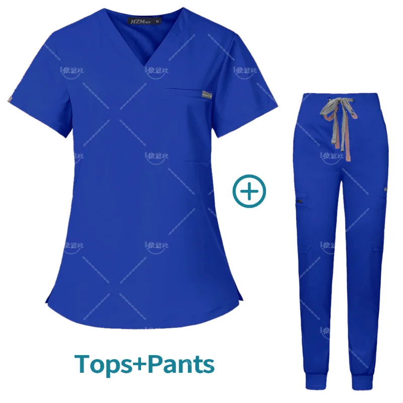 Wholesale Women Wear Scrub Suits Hospital Doctor Working Uniform Medical Surgical Multicolor Unisex Uniform Nurse Accessories