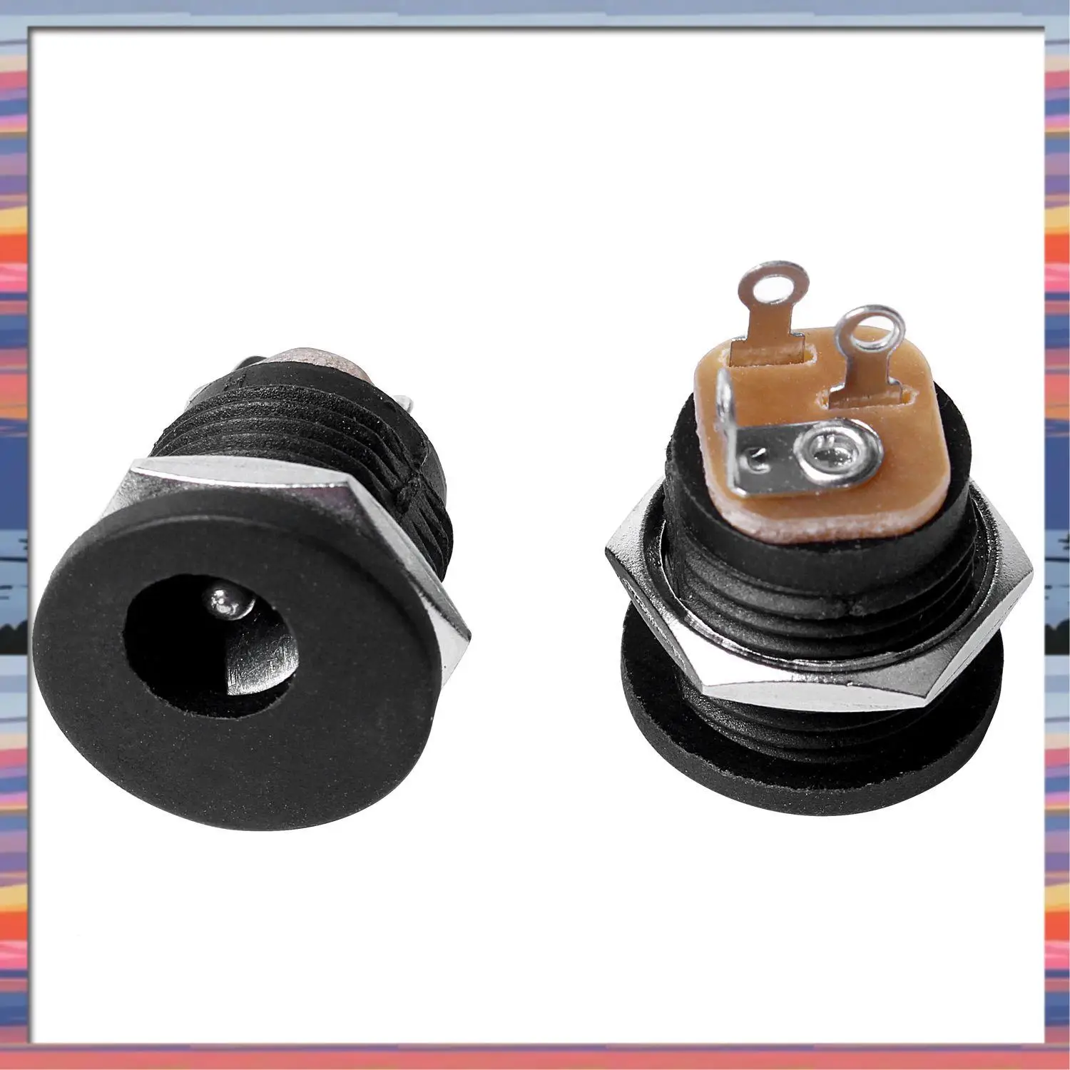 AFBC 10 قطعة لوحة جبل 2.1X5.5 مللي متر تيار مستمر المقبس و 60 قطعة مايكرو يو اس بي نوع B أنثى 5 دبوس Smt وضع مصلحة الارصاد الجوية Dip موصل مقبس #4