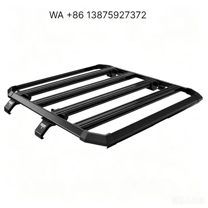 Wmwmnu for JK Professional Al Mg Alloy Low Profile Roof Rack System for 2021+ T-Slot Modular Overlanding Cargo