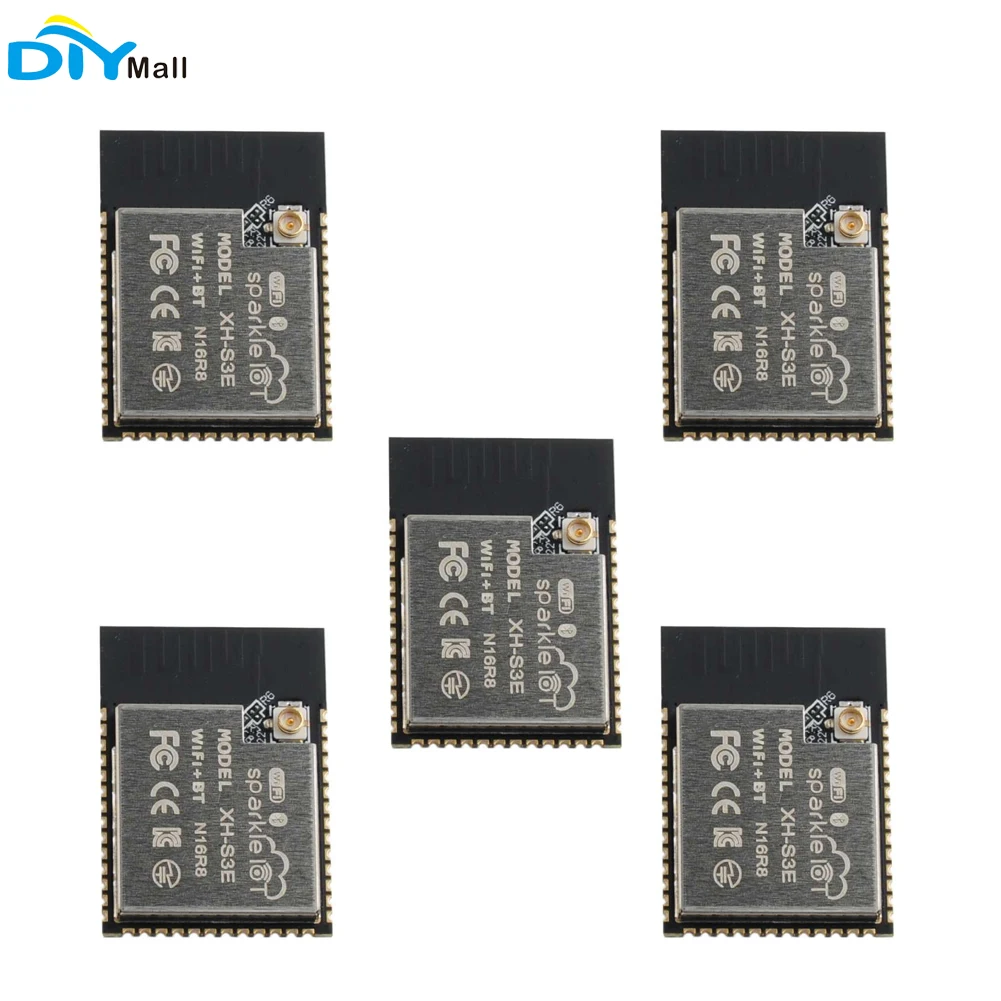 

5Pcs/Lot DIYmall ESP32-S3-WROOM-1 Module XH-S3E N16R8 Built-in Wifi + Blue-tooth 5.0 Dual-Core MCU