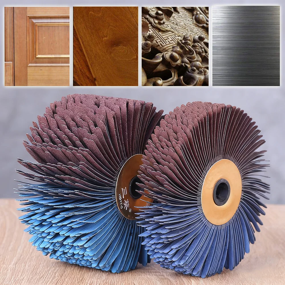 118x60 مللي متر/30 مللي متر شرائط القماش الكاشطة فرشاة تلميع عجلات الهواء الملمع اكسسوارات للخشب طحن التلميع #3