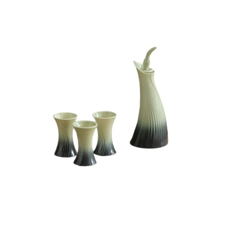 

Green wine set, Chinese wine dispenser, ancient wine cup