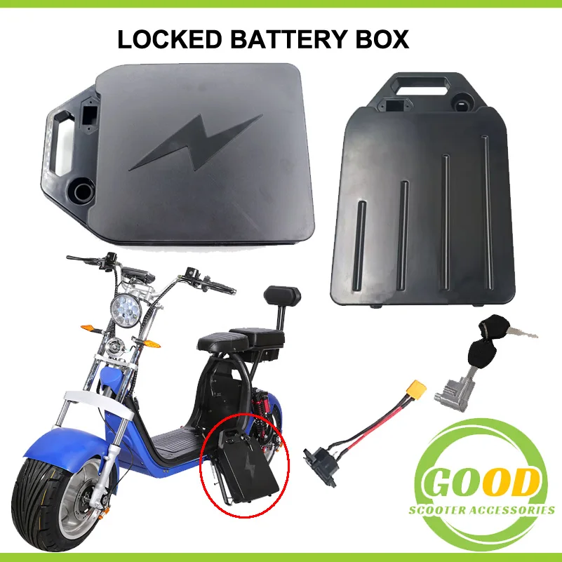 

For Large Electric Scooter Citycoco Two Wheel Foldable X7 X8 X9 Scooter Waterproof Battery Protection Box
