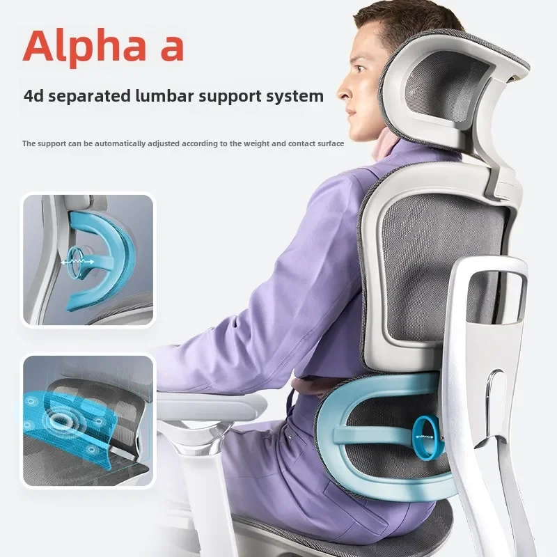 Ergonomic waist support breathable home sedentary comfortable computer e-sports chair boss office chair