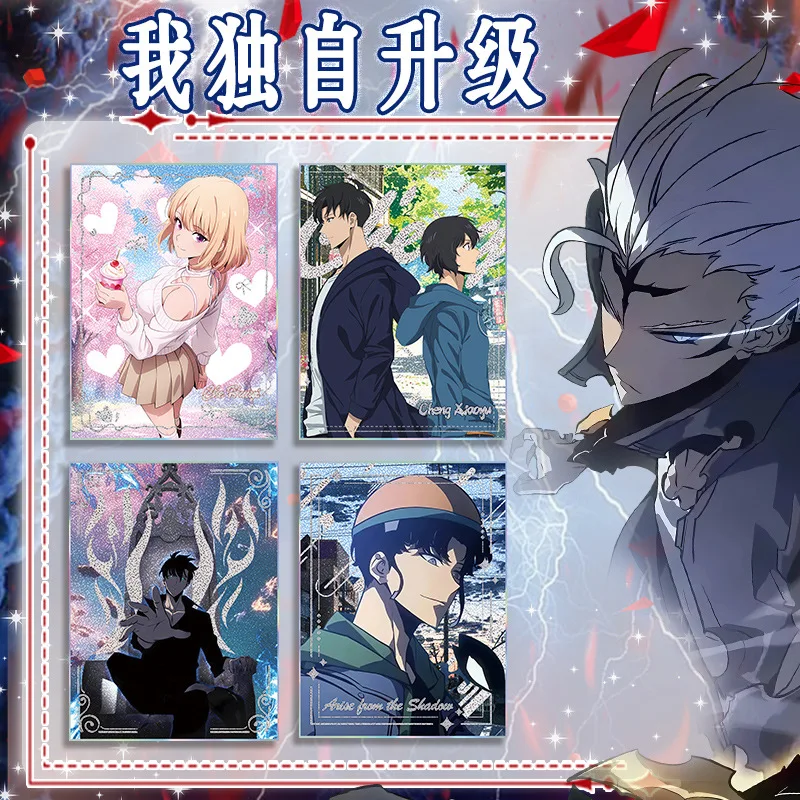 Solo nivelamento 2 acrílico duplo flash papel sung jinwoo figura cor papel colecionável sun suho acessório bery figura decoração brinquedos