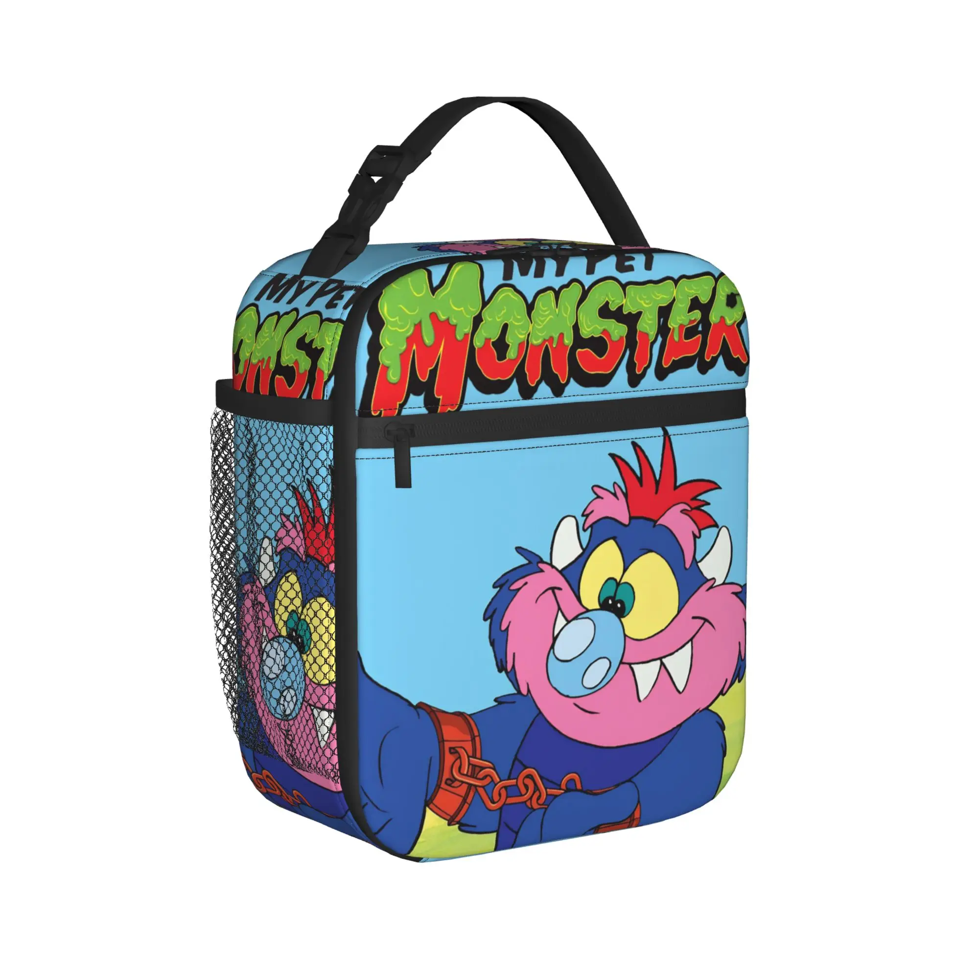 My Pet Monsters Cartoon Thermal Insulated Lunch Bag for Work  Portable Food Bag Men Women Cooler Thermal Lunch Boxes