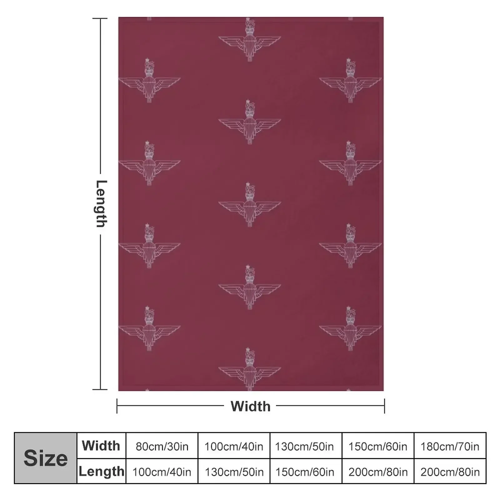 The Parachute Regiment Throw Blanket Plaid on the sofa Flannel Blankets Sofas Of Decoration Summer Beddings Blankets