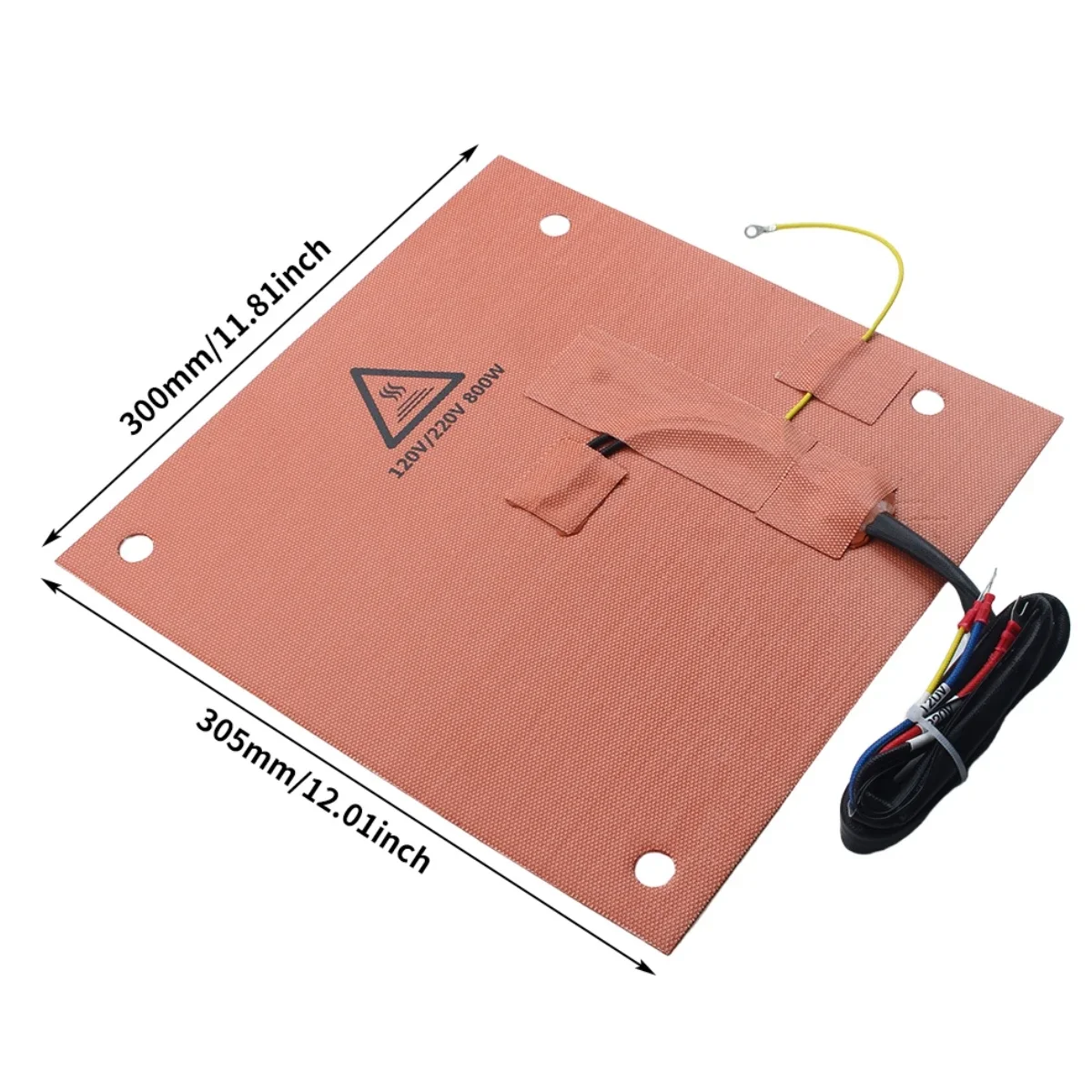 Applicable to Chuangxiang K1 MAX imported dual-voltage silicone heating pad nylon cloth material built-in temperature protector